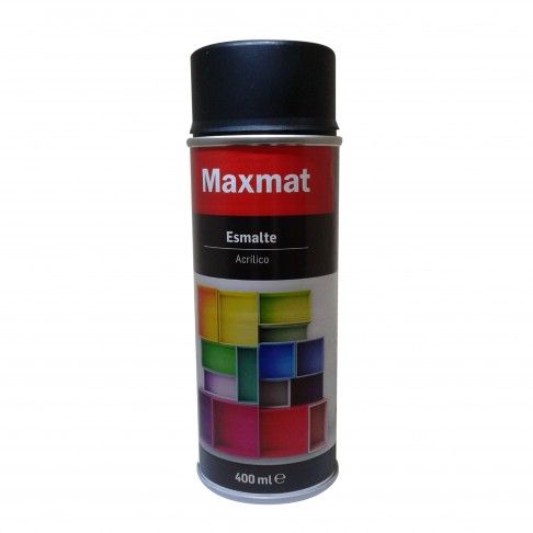 Spray Maxmat RAL 9005 Preto Acetinado