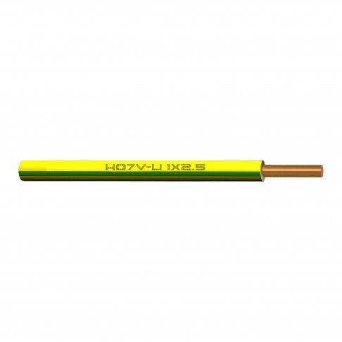 Cabo Ho7 V-U 1x2.5mm Amarelo/Verde 1m