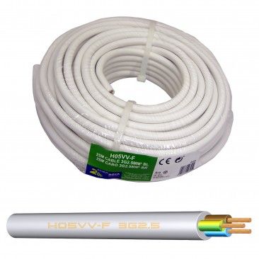 Cabo Ho5 Vv-F 3g2.5mm Branco 25m