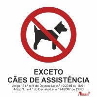 Sinaltica Autocolante "Proibido entrada animais".