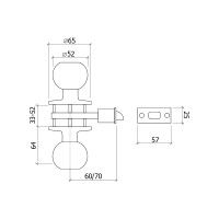 Fechadura Tubular 607 Inox