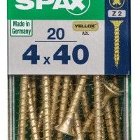 SPAX CP YELLOX 4x40mm S 