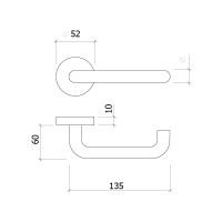 Puxador 8003 Inox 19mm