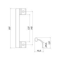 Asa P/Fecho Correr Perfil Alumnio Lacado Branco BL1