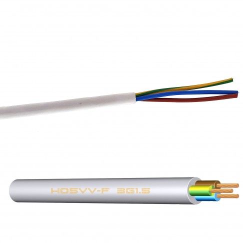 Cabo Ho5 Vv-F 3g1.5mm Branco 1m