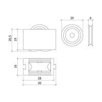 Rolamento Sw/Sr/B01/05 Roda Inox 2 unidades