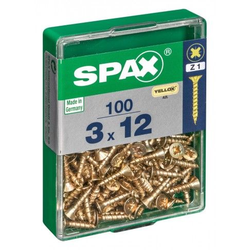 SPAX CP YELLOX 3x12 mm M