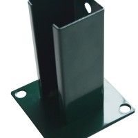 Base Metal Para Poste Verde