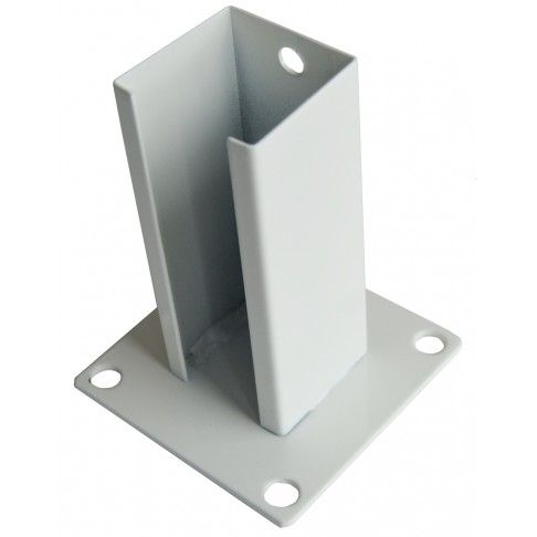 Base Metal Para Poste Branco