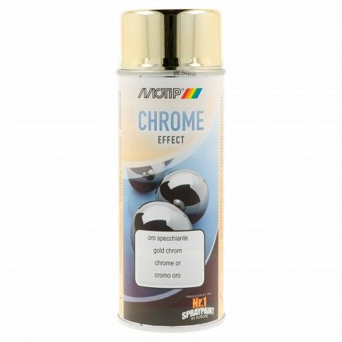 Spray Motip Cromado Ouro 400ml