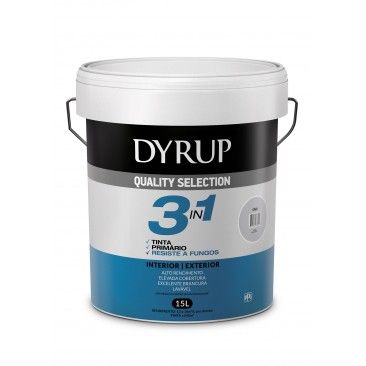 Tinta Dyrup 3em1 Interior/Exterior Anti-Fungos Cinza 15l