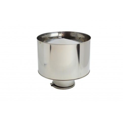 Chapu Inox com Aba sem Cone Diam.80mm