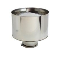 Chapu Inox com Aba sem Cone Diam.80mm