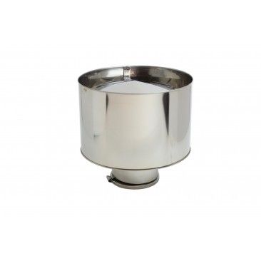 Chapu Inox com Aba sem Cone Diam.80mm