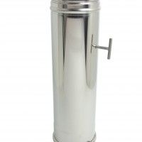 Tubo Metro com Registo Inox Diam.120mm