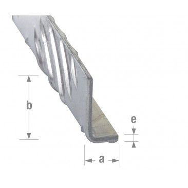 Perfil L Alumnio 25x40mm 1m