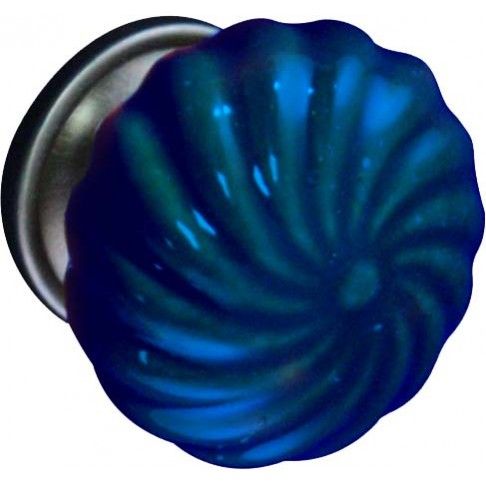 Puxador De Mvel Porcelana Azul 40mm