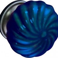 Puxador De Mvel Porcelana Azul 40mm