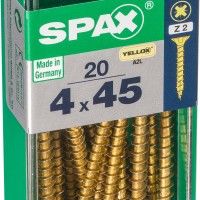 Parafuso Cabea Plana Yelox 4x45 S 20un