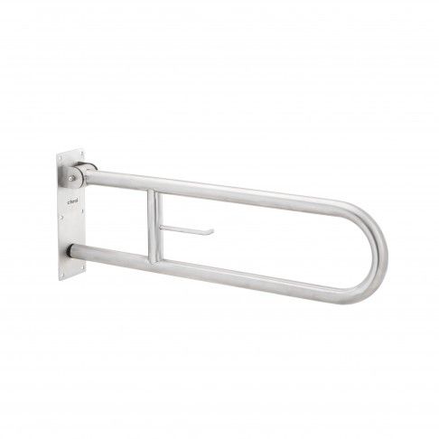 Barra Rebatvel 60cm C/Porta-Rolo Inox