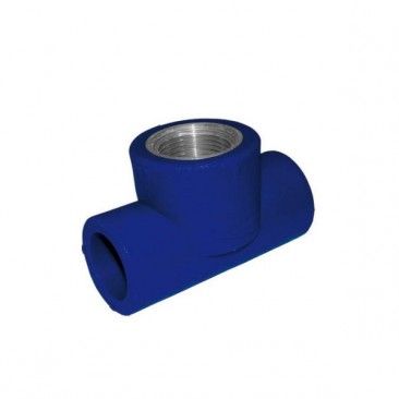 T Roscado Centro F Ppr D25x3/4' Azul