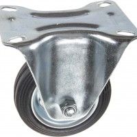 Roda Fixa Borracha 80mm