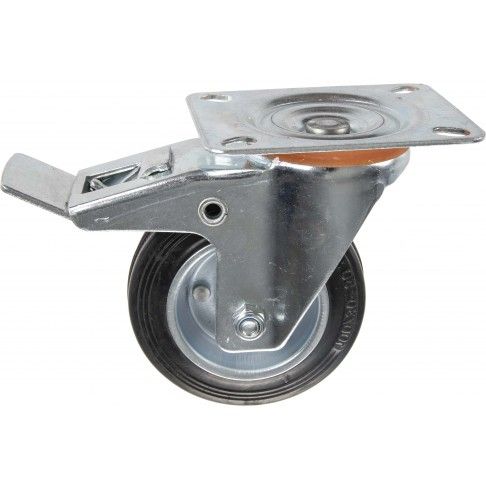 Roda Giratria C/Trav Borr 100mm