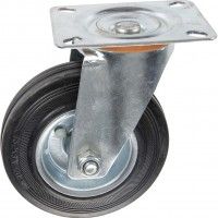 Roda Giratria Borracha 125mm