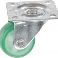 Roda Dupla Pu 30mm Verde