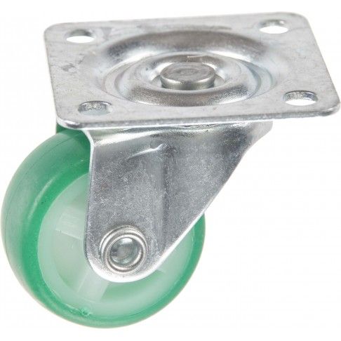 Roda Dupla Pu 30mm Verde