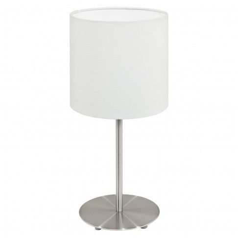 Candeeiro De Mesa Pasteri Nickel Branco