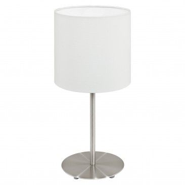 Candeeiro De Mesa Pasteri Nickel Branco