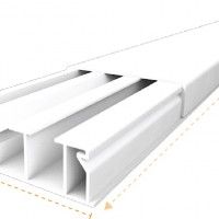 Calha 70x20mm Branco