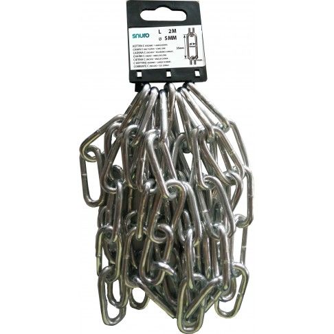 Corrente Elo Longo Zincado C-50 5mm 2m