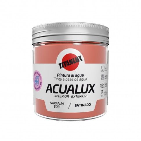 Tinta Acualux Acetinado Laranja 75ml