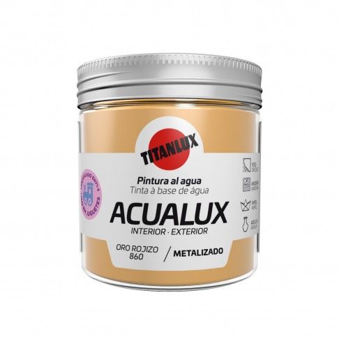 Tinta Acualux Metalizado Ouro Rosa 75ml