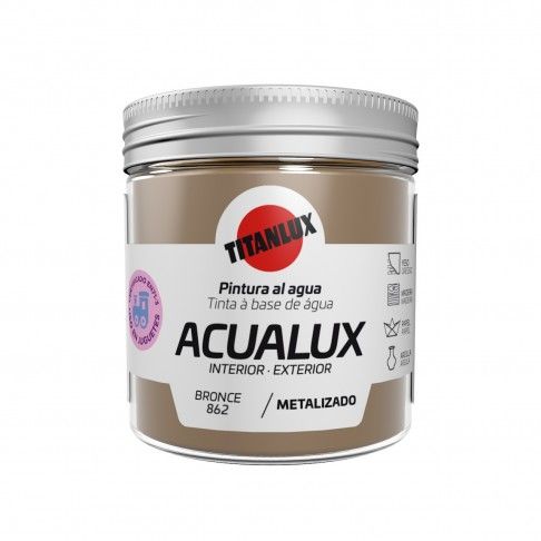 Tinta Acualux Metalizado Bronze 75ml