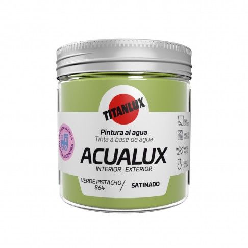 Tinta Acualux Acetinado Verde Pistacho 75ml