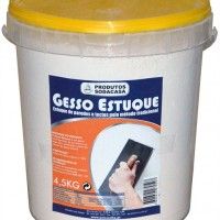 Gesso Estuque Balde 4,5kg