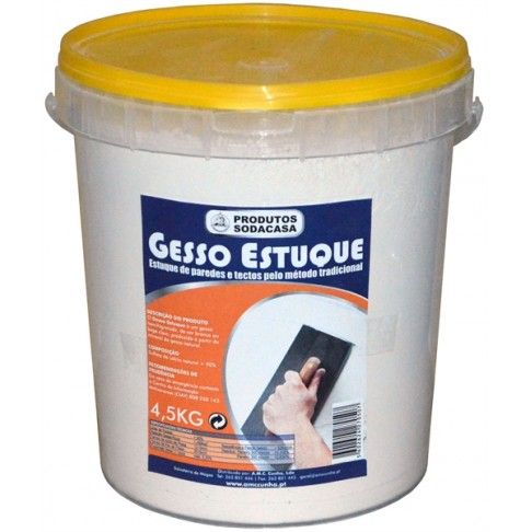 Gesso Estuque Balde 4,5kg