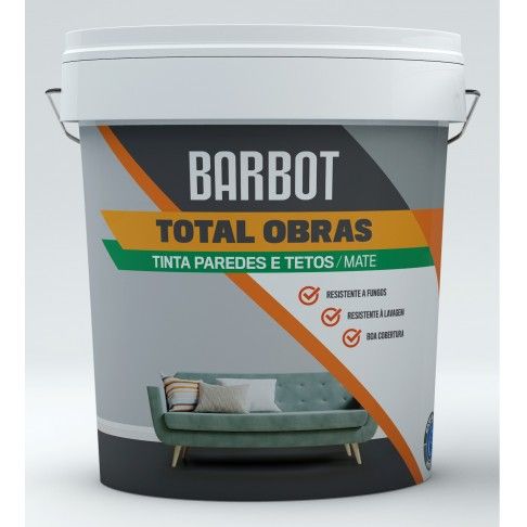 Tinta Total Obras Interior/Exterior Mate Branca 5l