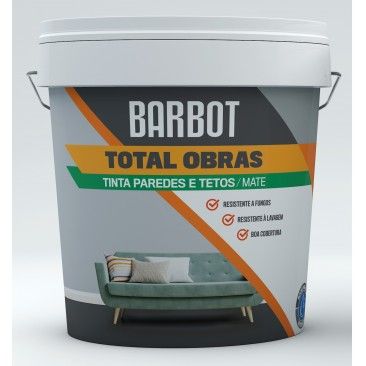 Tinta Total Obras Interior/Exterior Mate Branca 15l