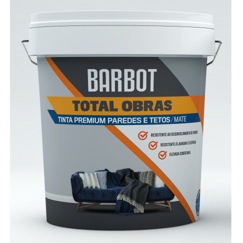 Tinta Total Obras Premium Interior/Exterior Mate Basetr 5l