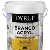 Tinta Dyrup Acryl Exterior Mate Branco 15l