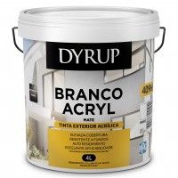 Tinta Dyrup Acryl Exterior Mate Branco 4l