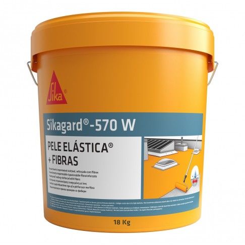 Sikagard 570w Pele Elstica + Fibra Cinza 18kg