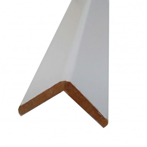 Perfil Mdf Cantoneira 30x30x240cm Branco