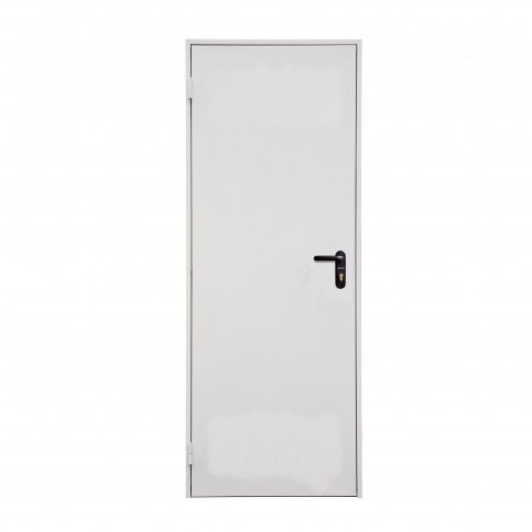 Porta Metlica Branca Direita 80x210cm