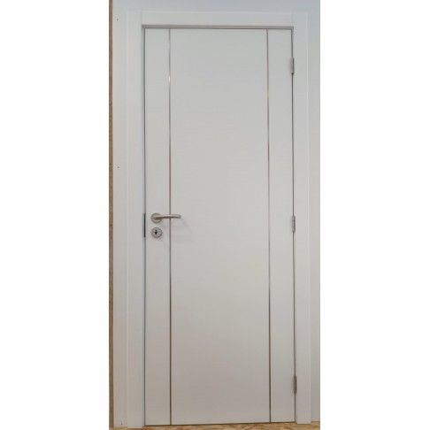 Kit Porta+Aro 200x80cm Branco Olimpo