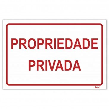 Sinaltica "Propriedade Privada"